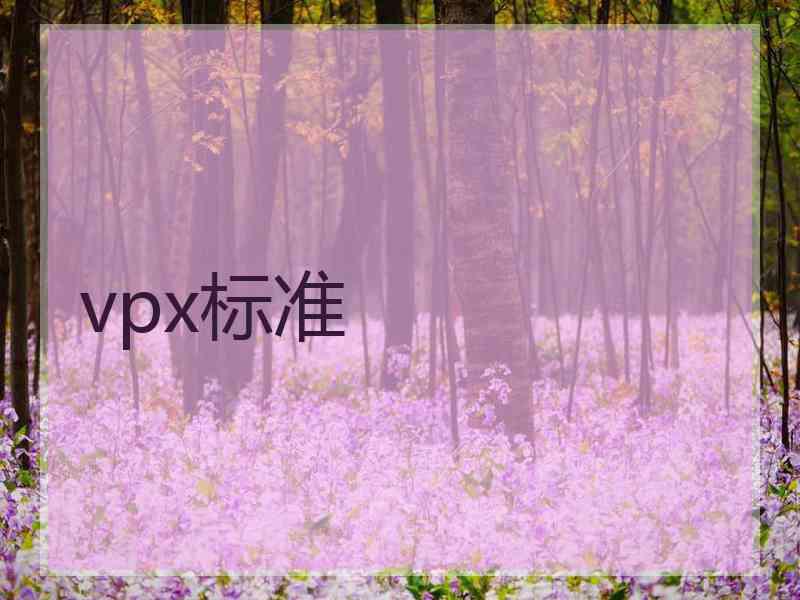 vpx标准