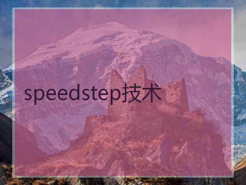 speedstep技术