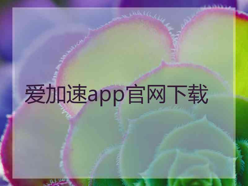 爱加速app官网下载