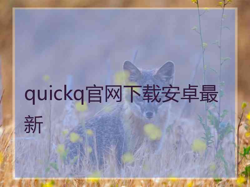 quickq官网下载安卓最新