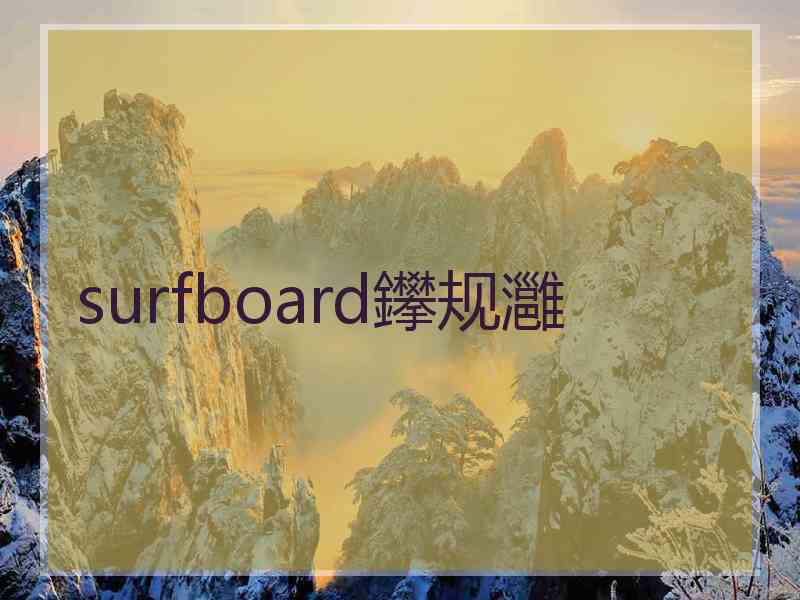 surfboard鑻规灉