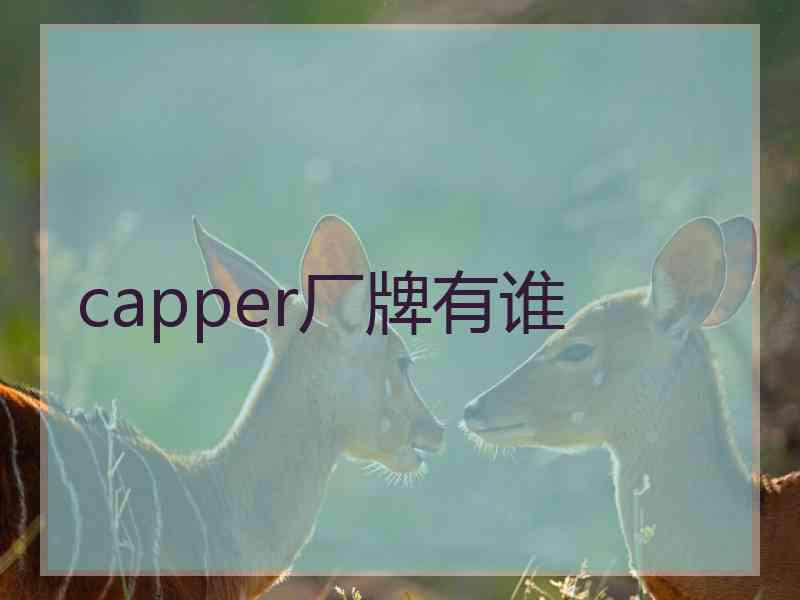 capper厂牌有谁