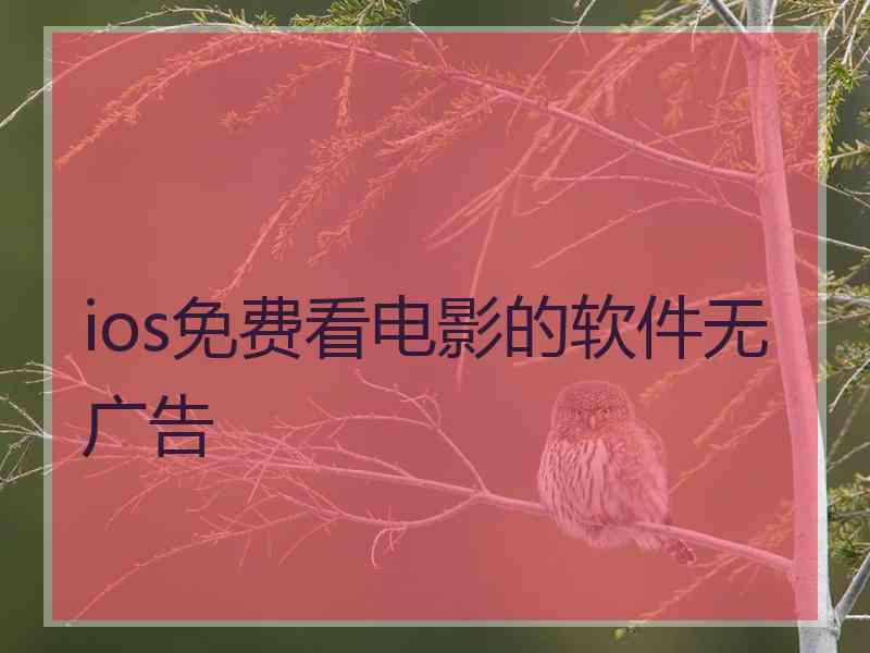 ios免费看电影的软件无广告