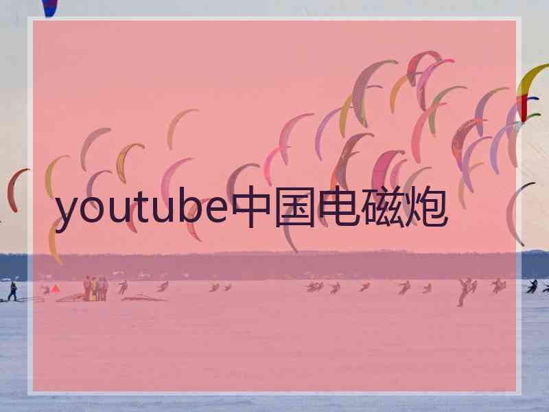 youtube中国电磁炮