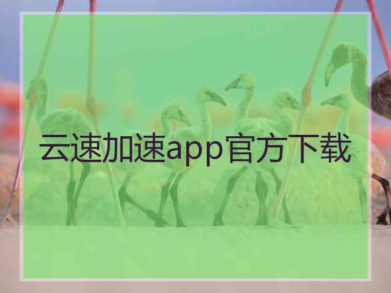 云速加速app官方下载