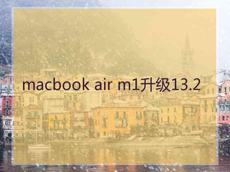 macbook air m1升级13.2