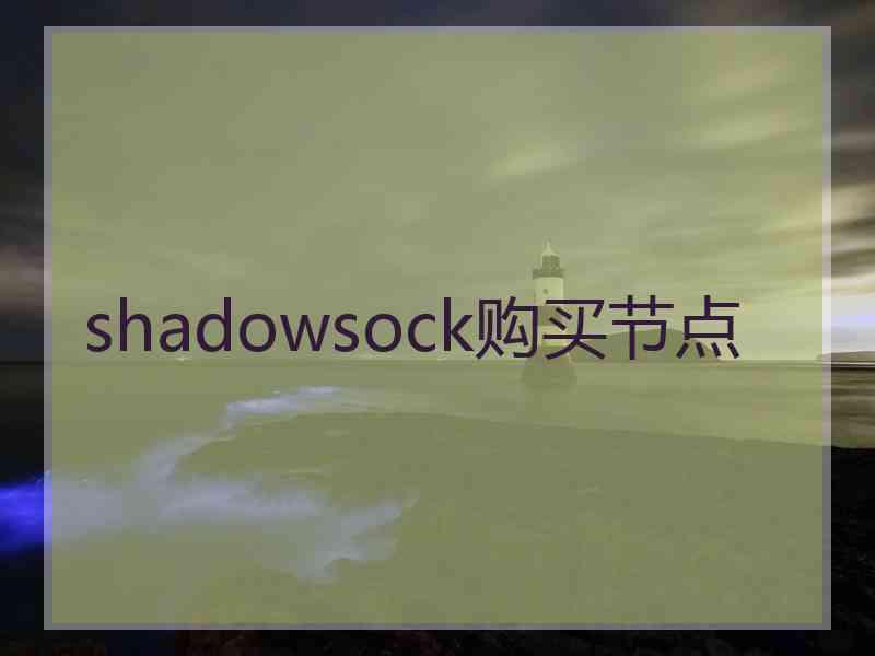 shadowsock购买节点