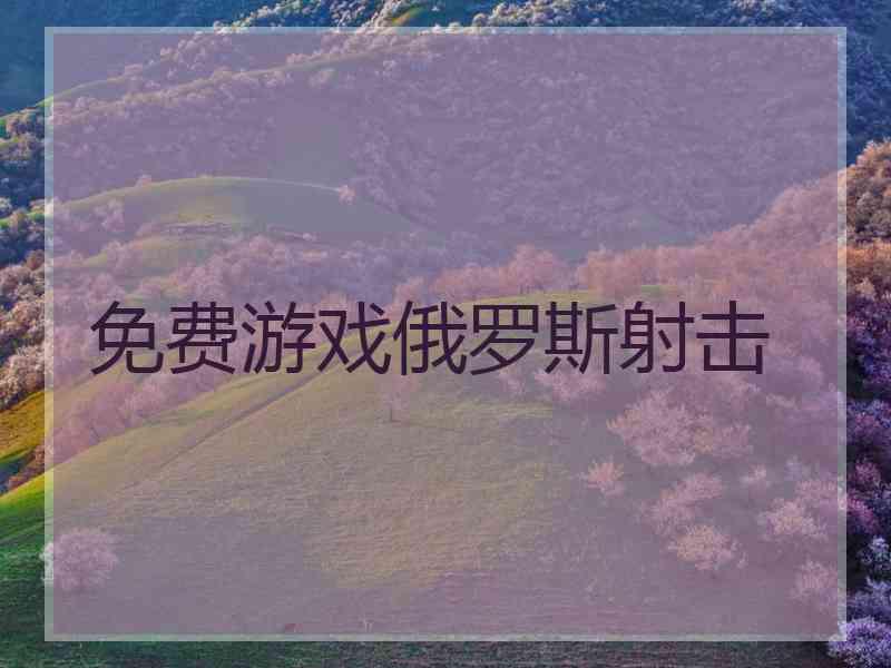 免费游戏俄罗斯射击