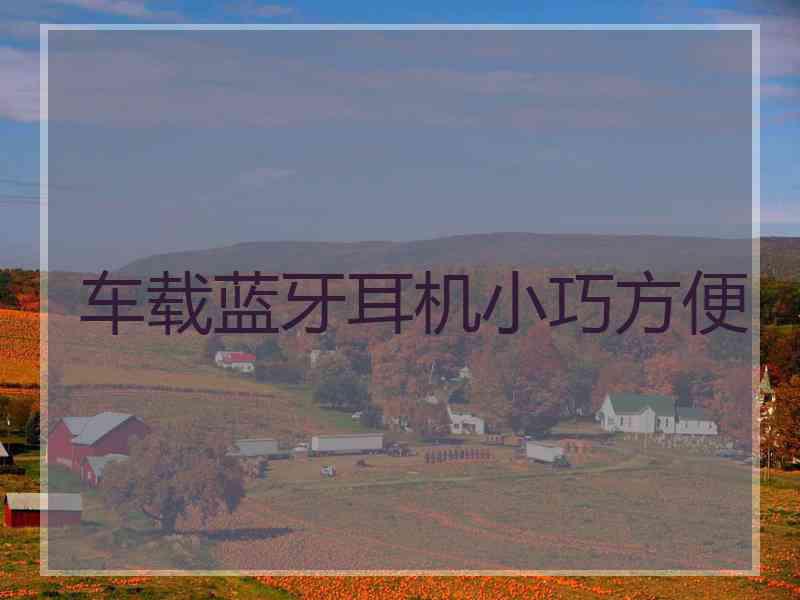 车载蓝牙耳机小巧方便