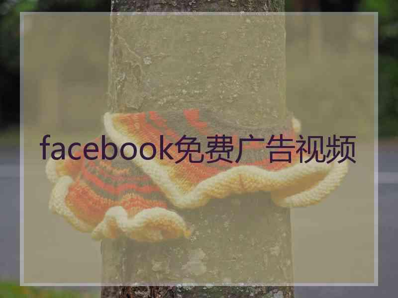 facebook免费广告视频