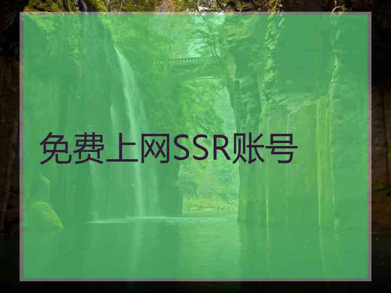 免费上网SSR账号