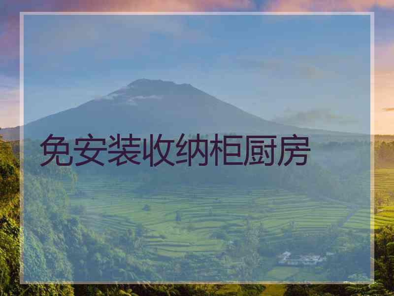 免安装收纳柜厨房