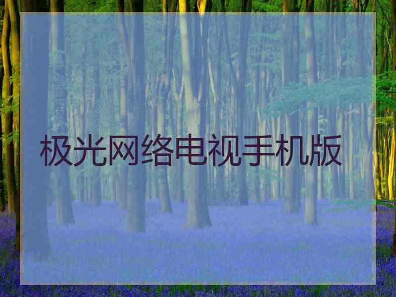 极光网络电视手机版