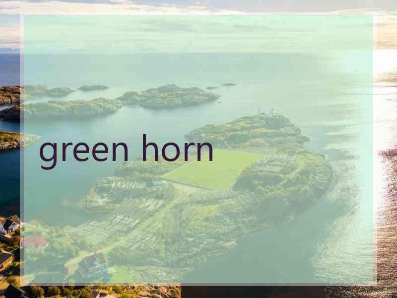 green horn