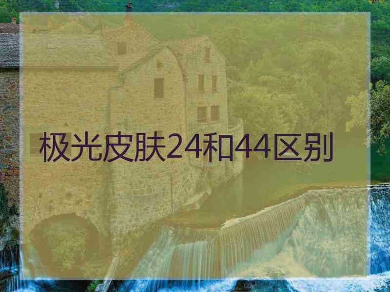 极光皮肤24和44区别