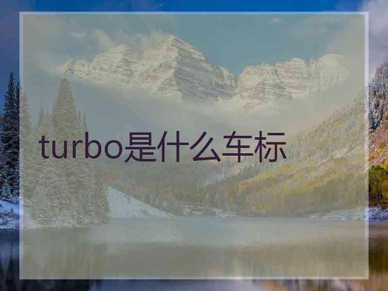 turbo是什么车标