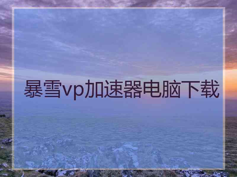 暴雪vp加速器电脑下载