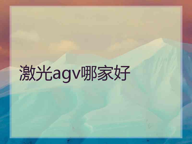 激光agv哪家好