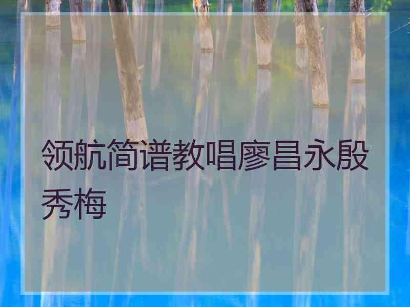 领航简谱教唱廖昌永殷秀梅