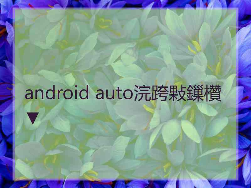 android auto浣跨敤鏁欑▼