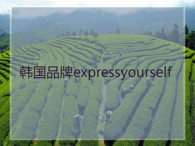 韩国品牌expressyourself