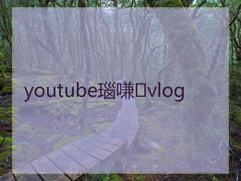 youtube瑙嗛vlog