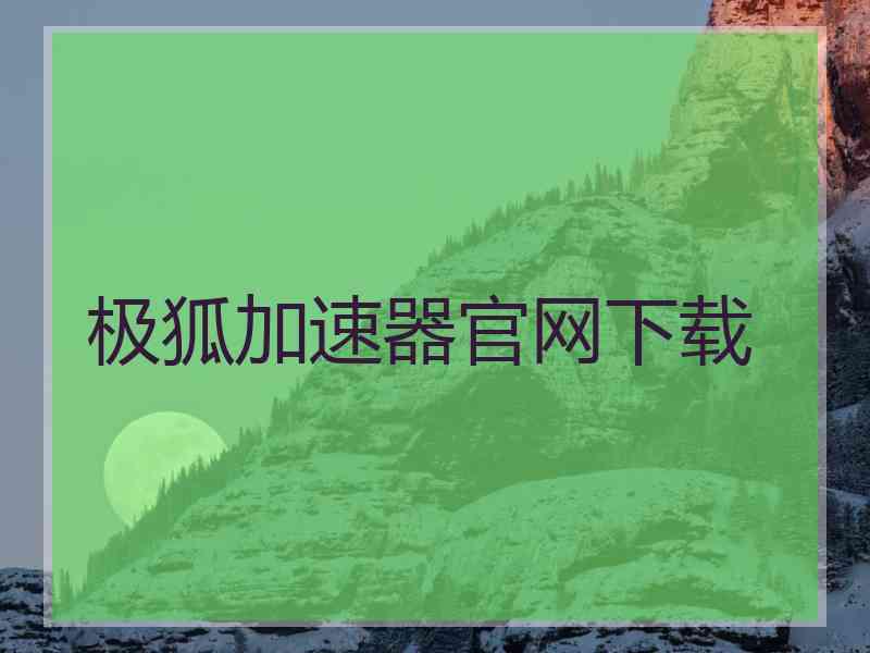 极狐加速器官网下载