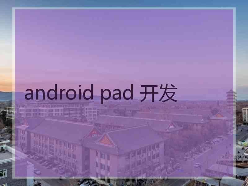 android pad 开发