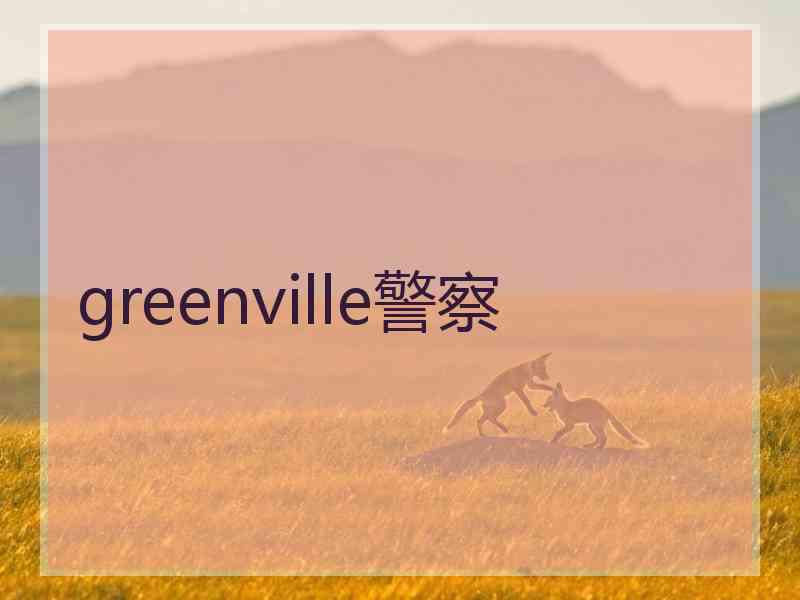 greenville警察