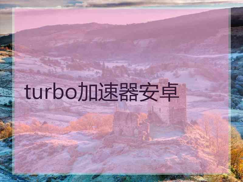 turbo加速器安卓