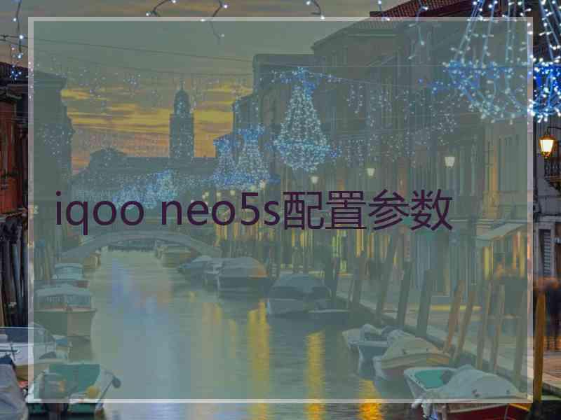 iqoo neo5s配置参数