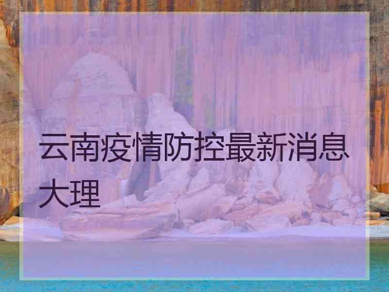 云南疫情防控最新消息大理