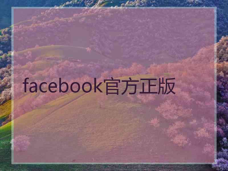 facebook官方正版