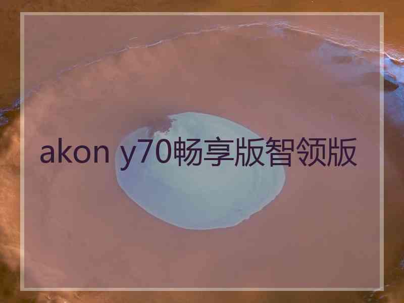 akon y70畅享版智领版