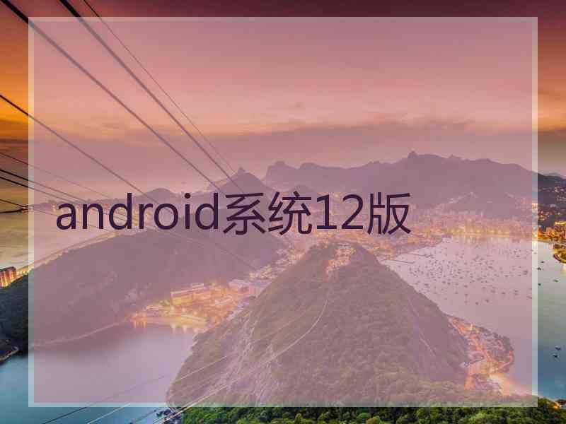 android系统12版