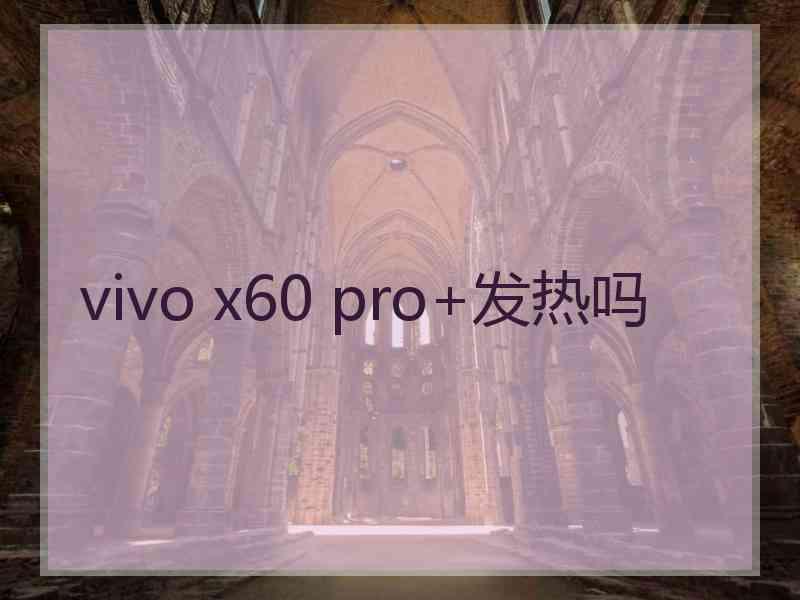 vivo x60 pro+发热吗