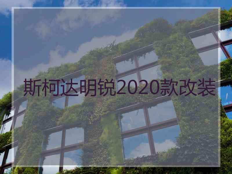 斯柯达明锐2020款改装