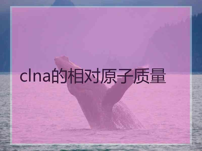 clna的相对原子质量