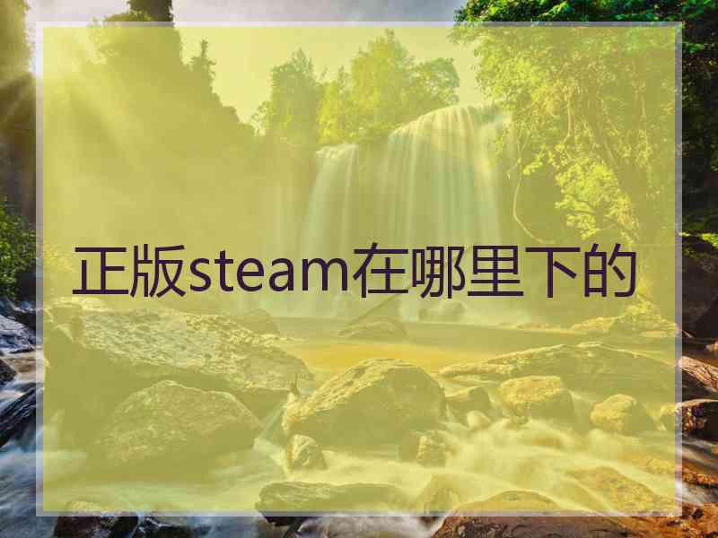 正版steam在哪里下的