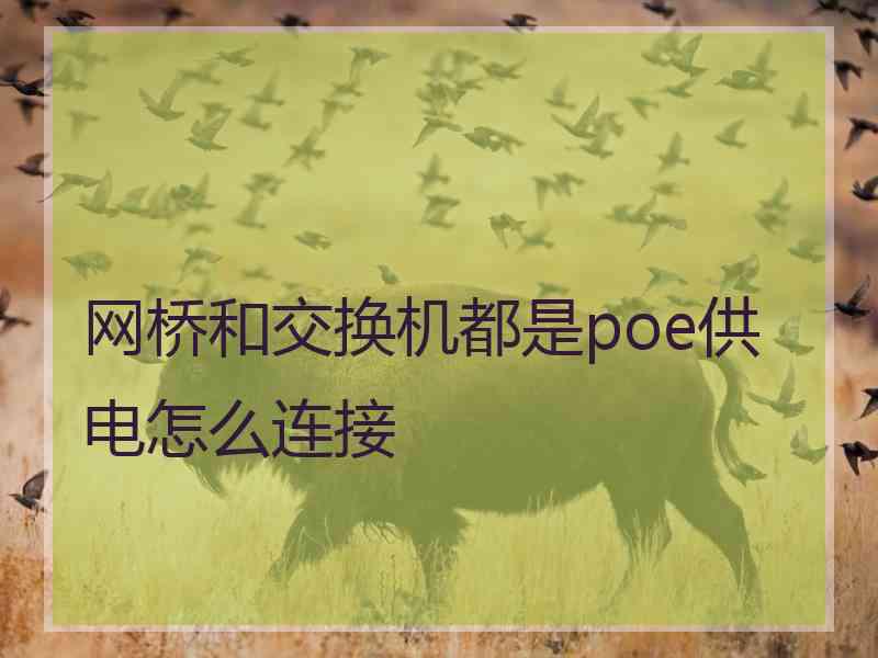 网桥和交换机都是poe供电怎么连接