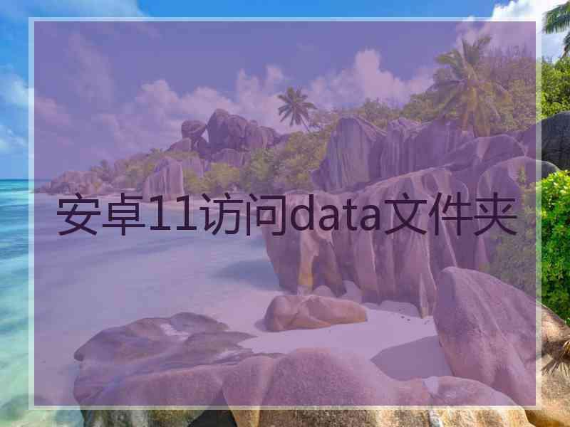 安卓11访问data文件夹