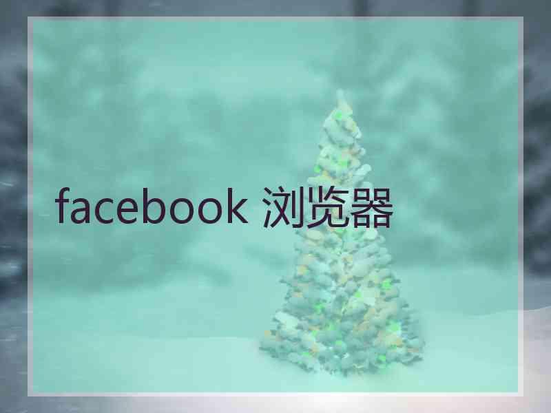 facebook 浏览器