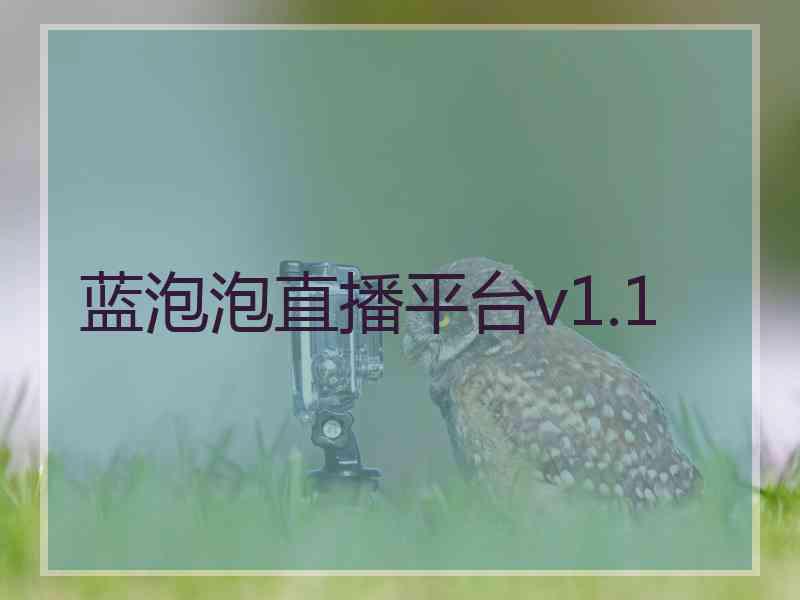 蓝泡泡直播平台v1.1