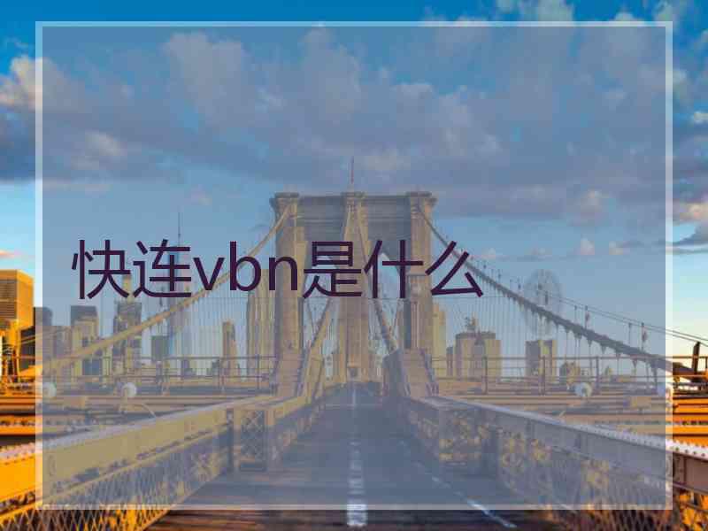 快连vbn是什么