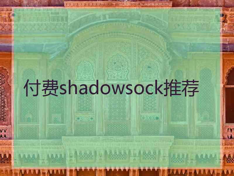 付费shadowsock推荐