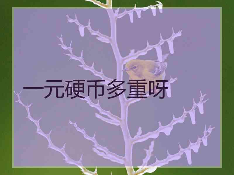 一元硬币多重呀