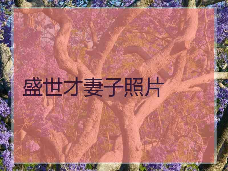 盛世才妻子照片