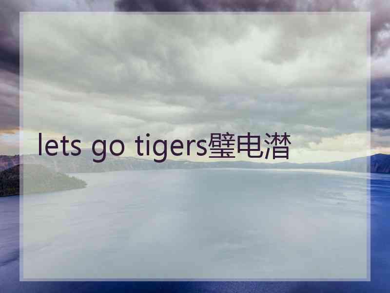 lets go tigers璧电澘