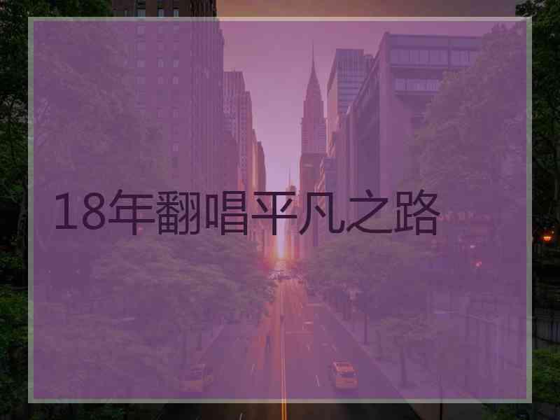 18年翻唱平凡之路