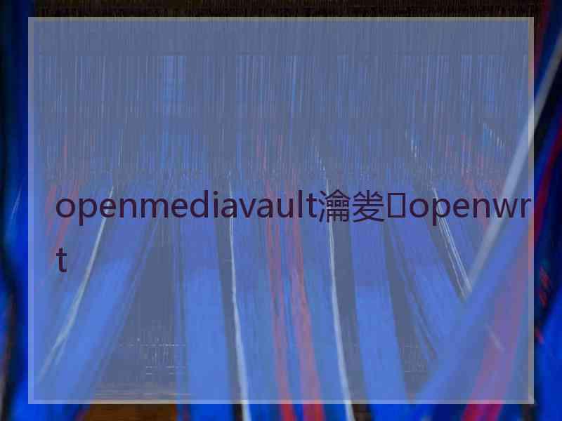 openmediavault瀹夎openwrt